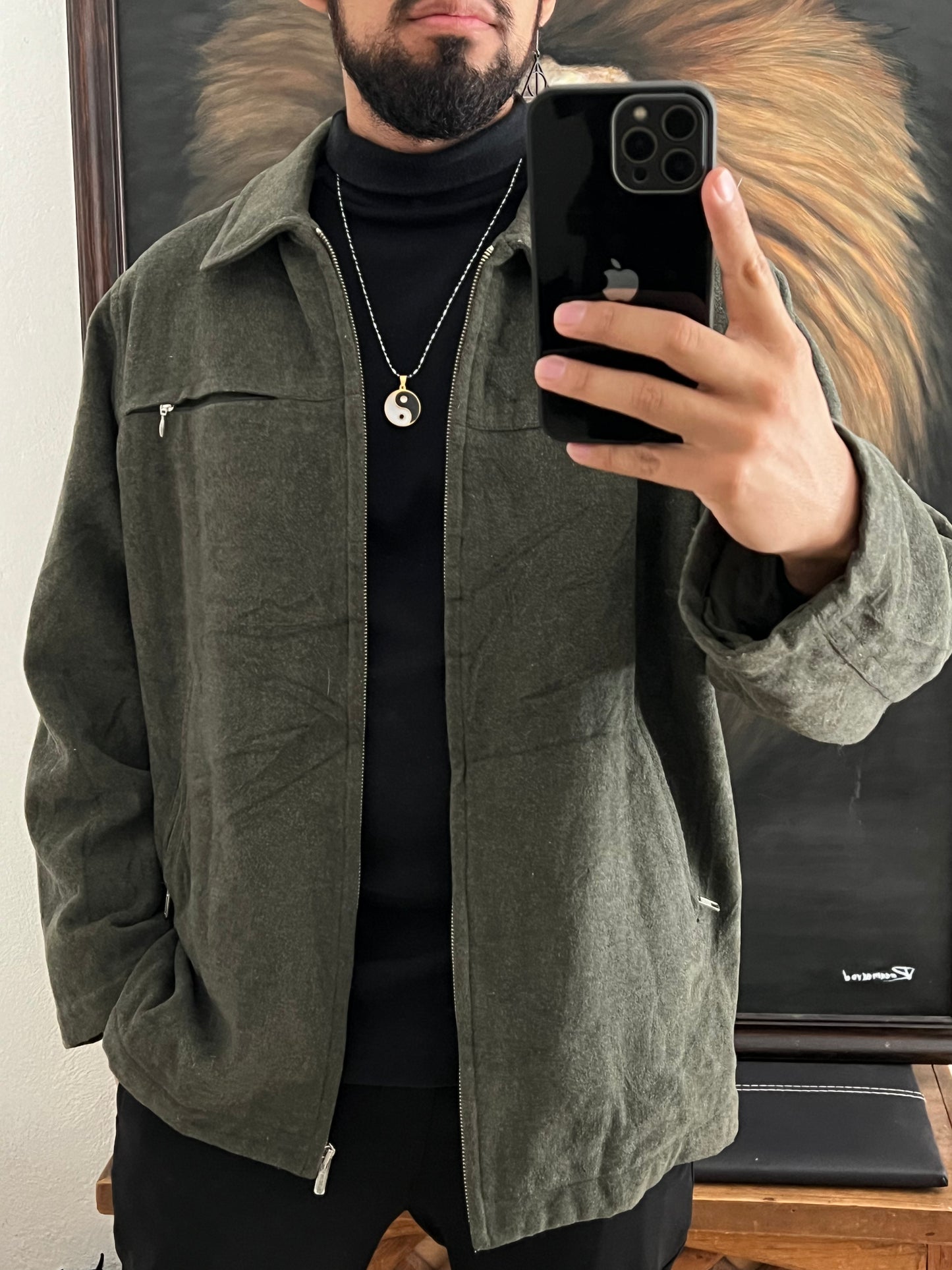 Chamarra tipo abrigo Lacoste 💎
