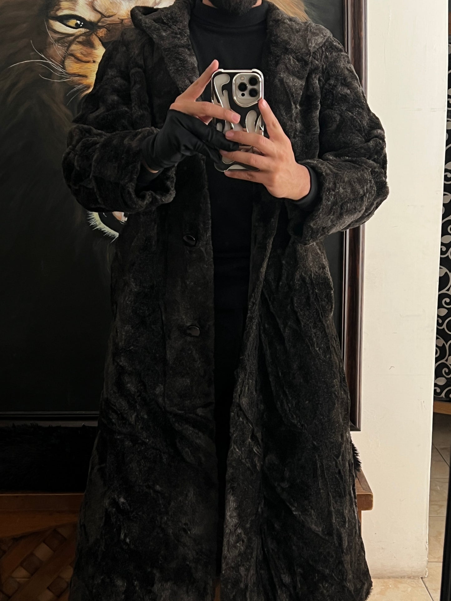 Abrigo de Lujo de Faux Fur (S)