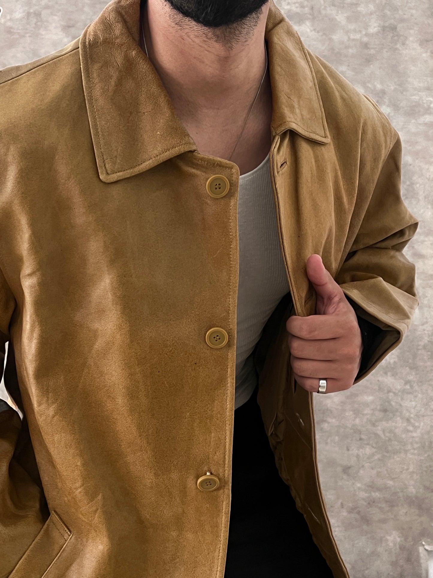 LEATHER GABARDINE (XL)