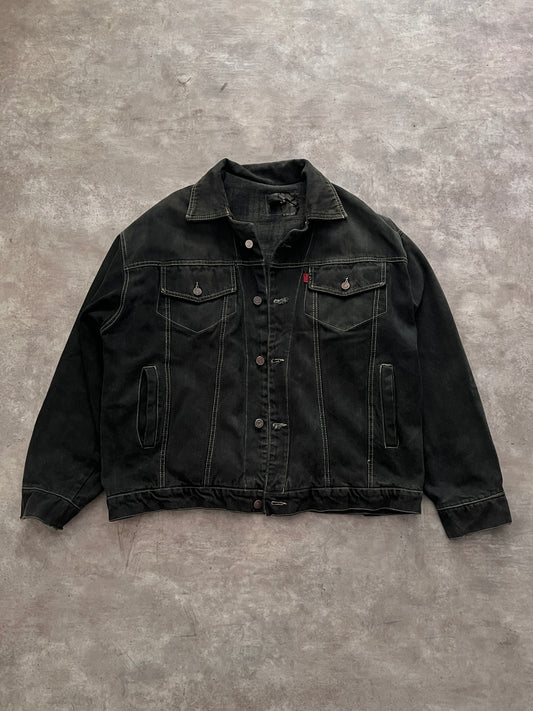 BLACK DENIM JACKET LEVI'S (L)