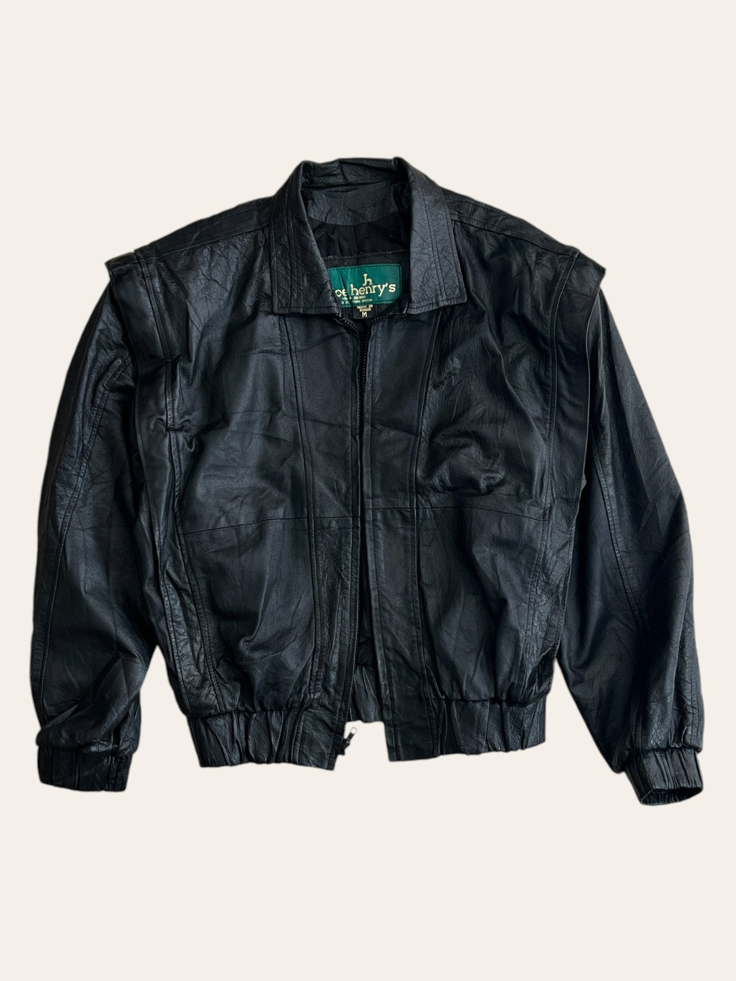 Bomber jacket 100% piel (M)