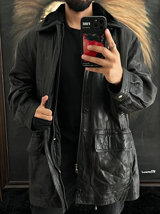 Cazadora de 100% Piel Genuina (XL)