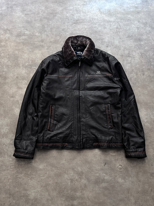 LEATHER JACKET EMPORIO (L)