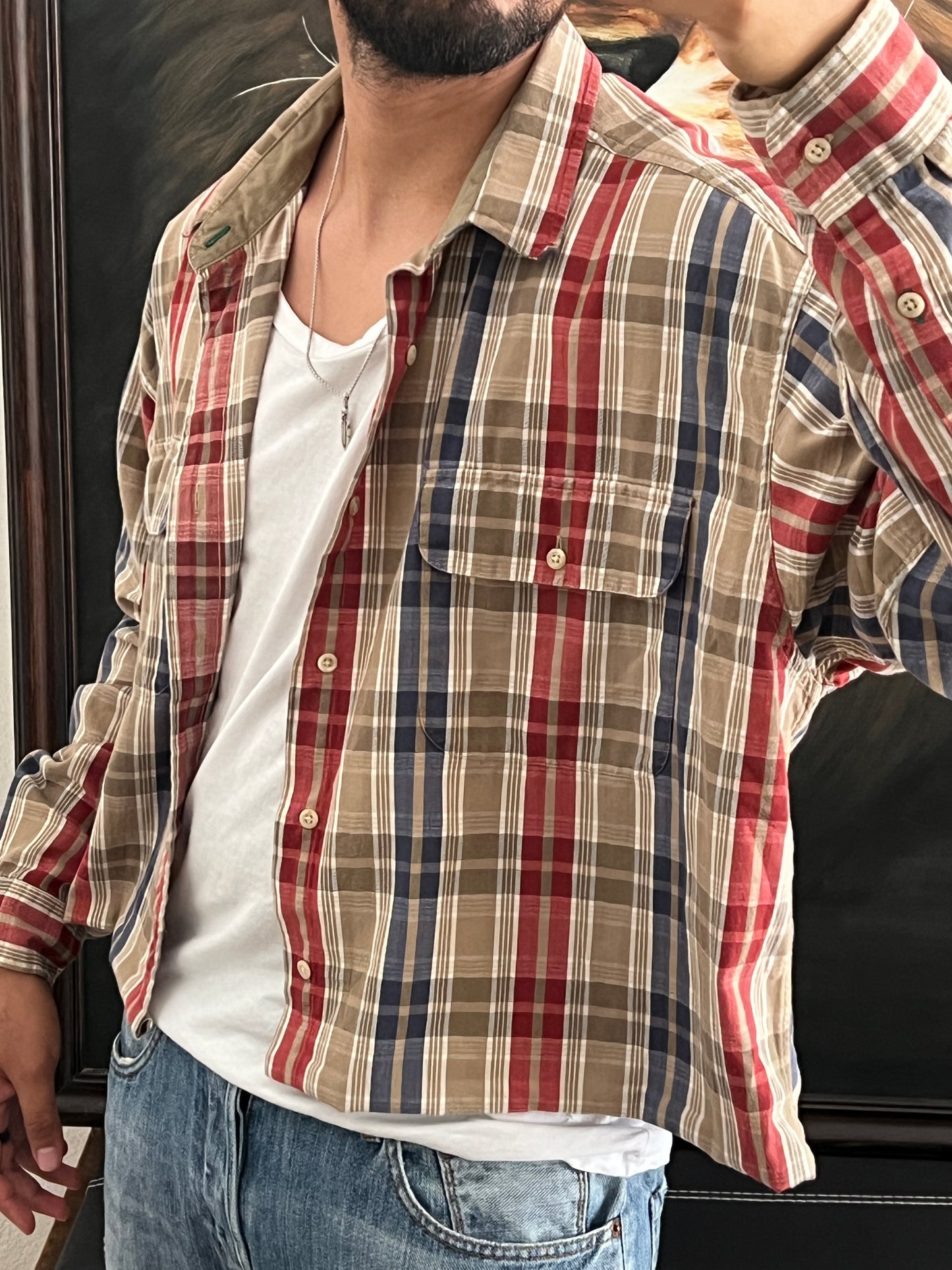 Camisa talla M / Cropped boxy fit