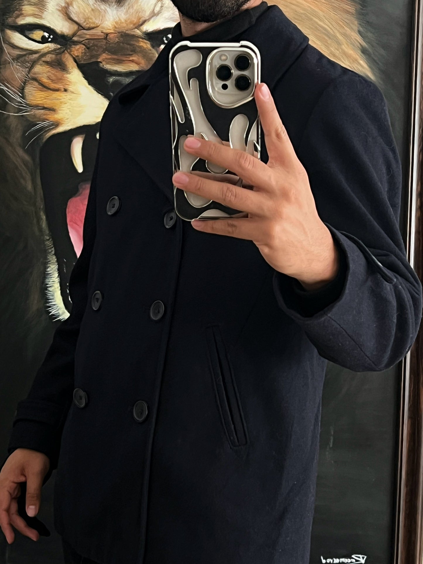 Abrigo de lana (M)