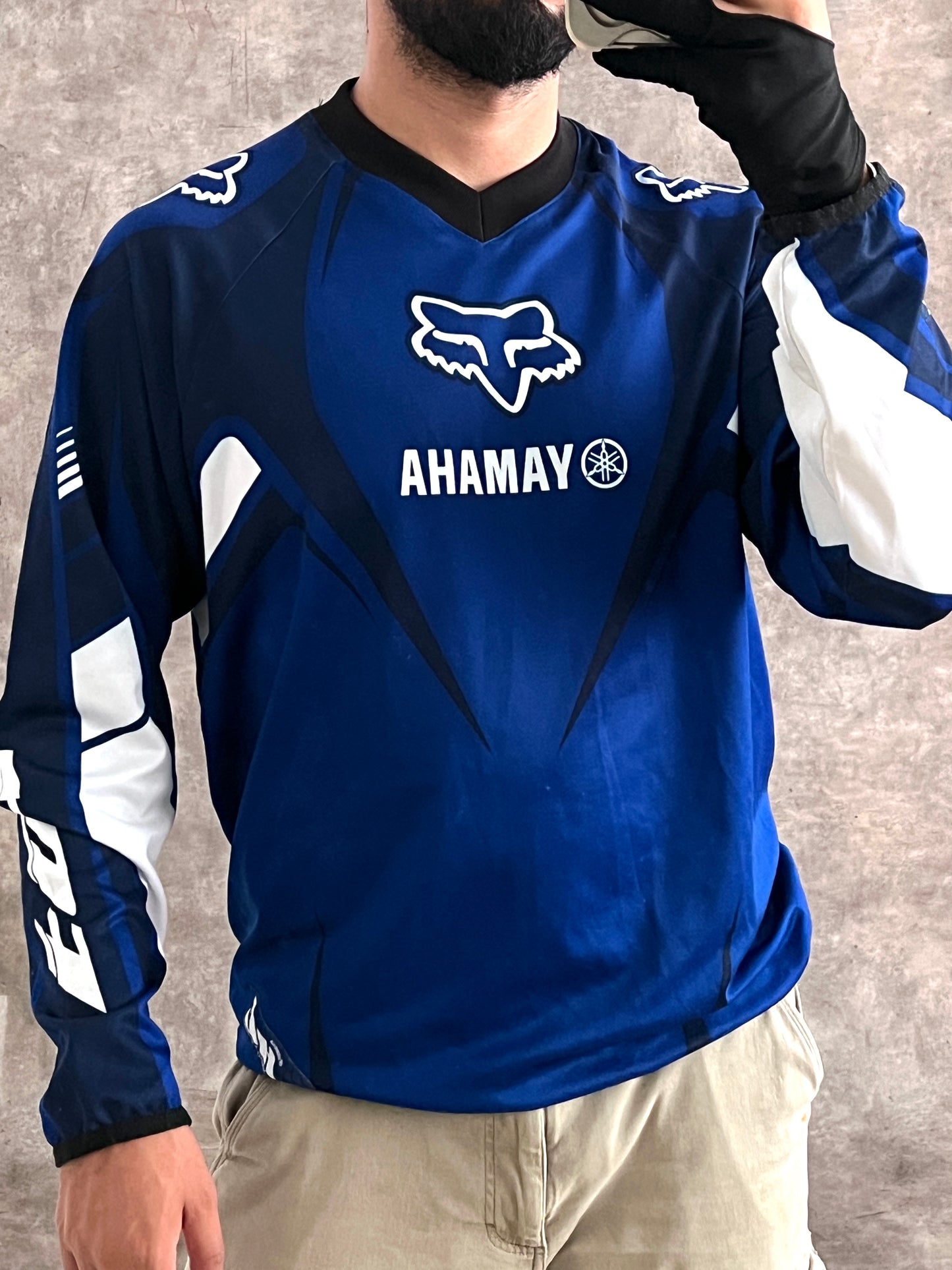 Vintage Racer tee Fox x Yamaha (L)
