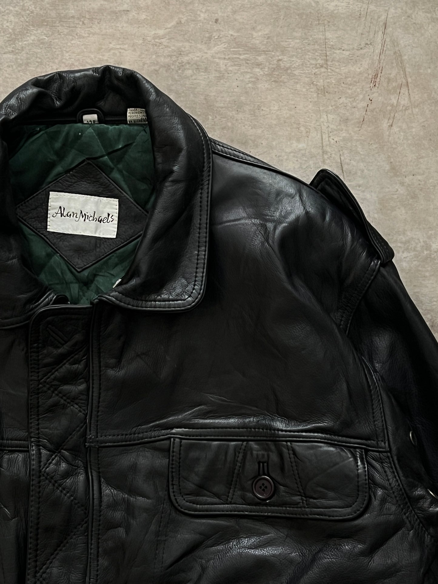 Bomber Leather Jacket (L)