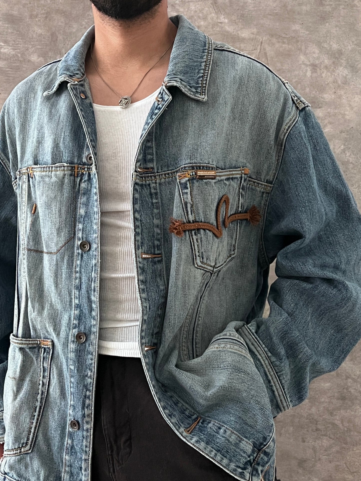 COWBOY DENIM JACKET (XL)