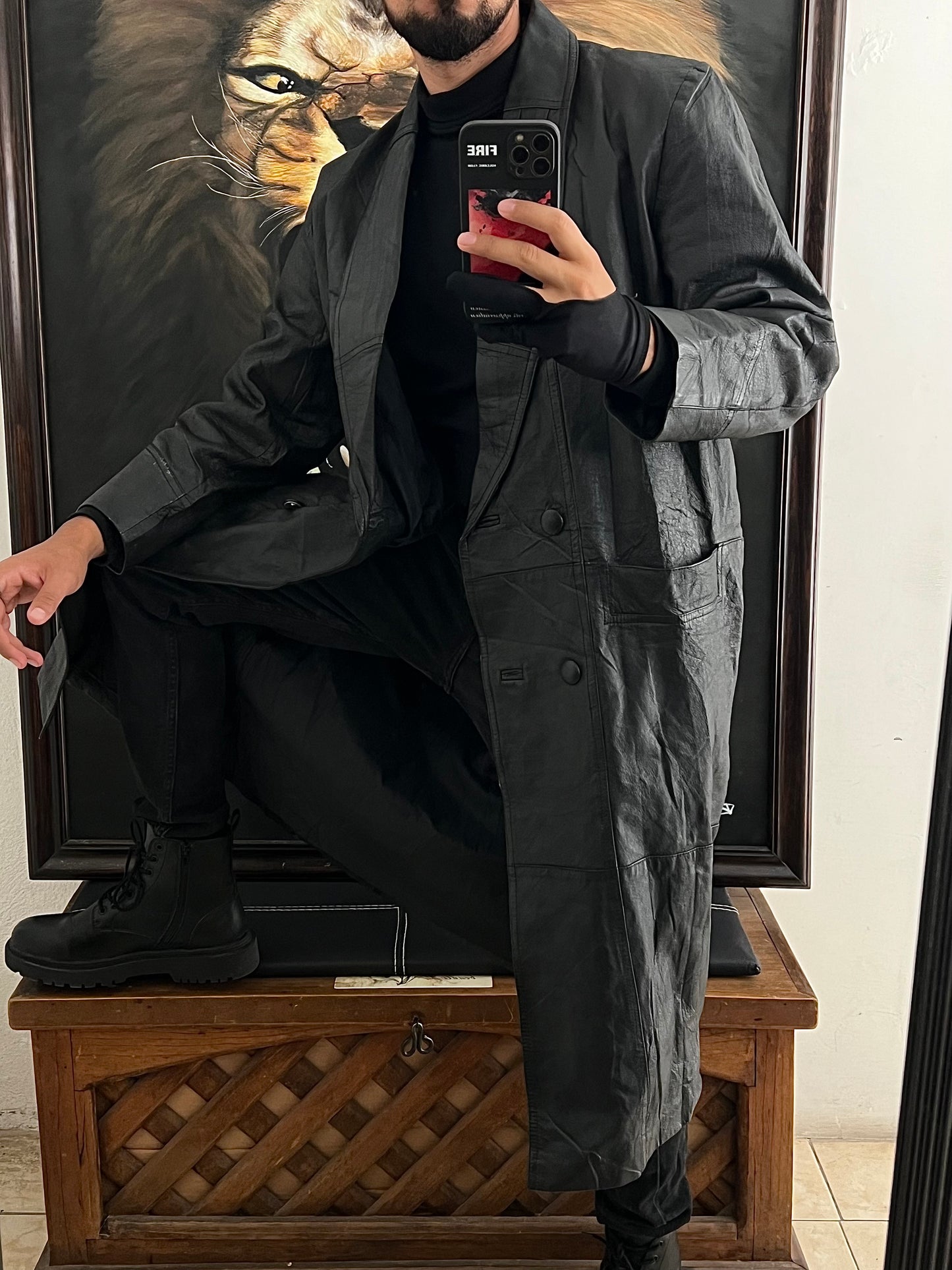 Gabardina de Piel 100% (M)