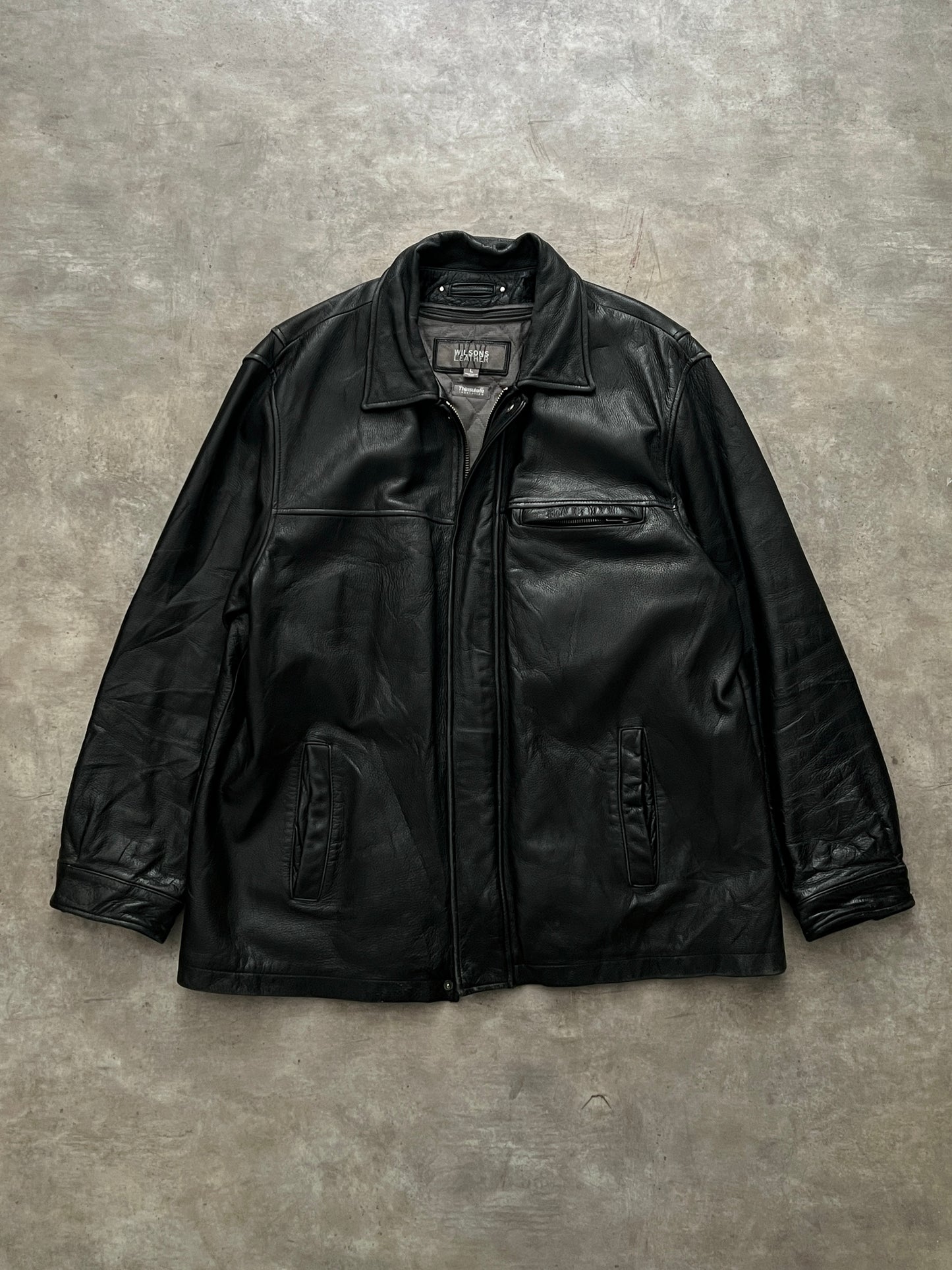 Black Leather jacket (L)