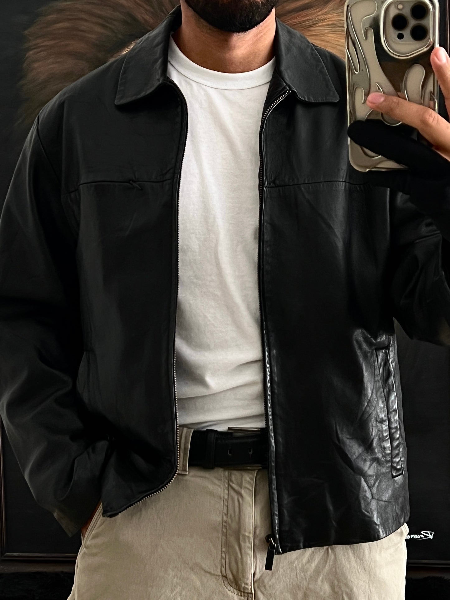 Leather Jacket Tornasol (L)