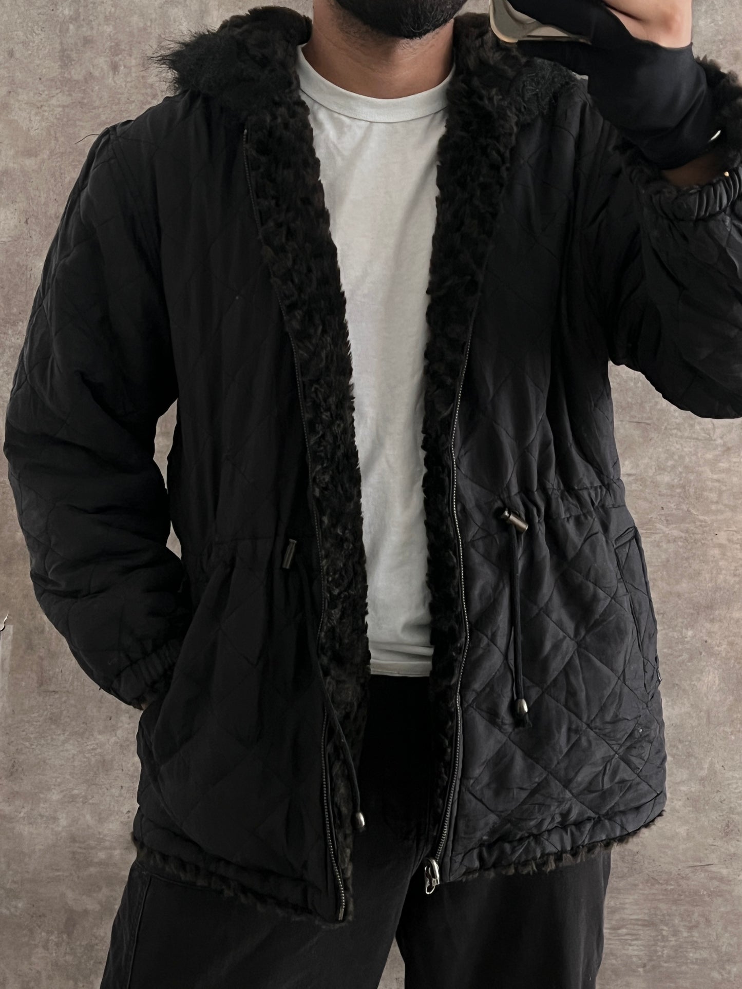 ABRIGAZO FAUX FUR DOBLE VISTA (M)