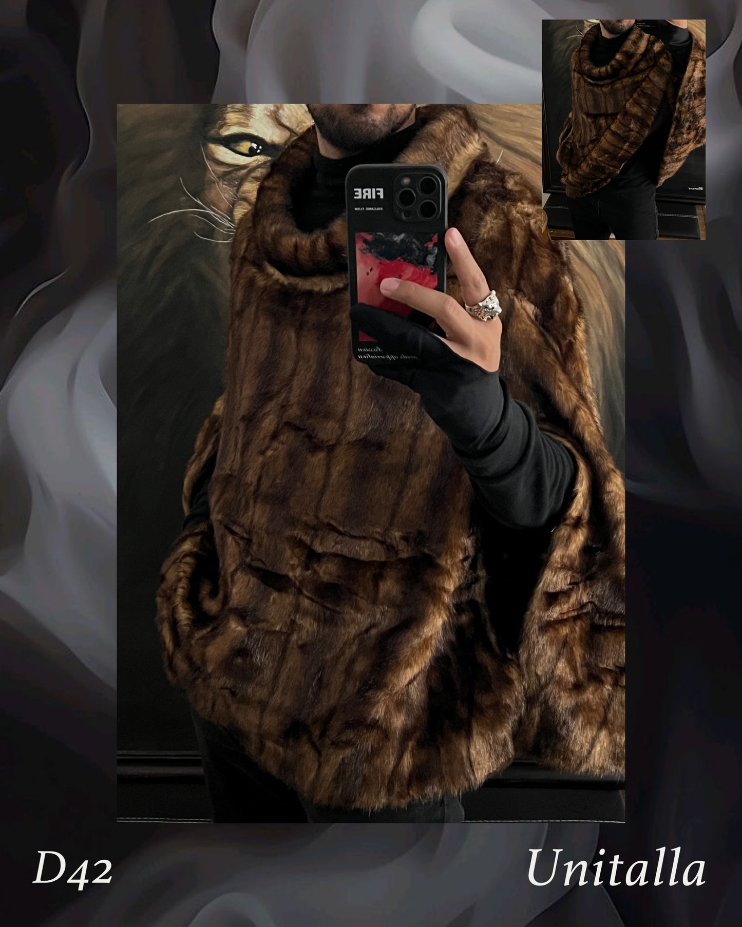 Capa faux Fur unitalla