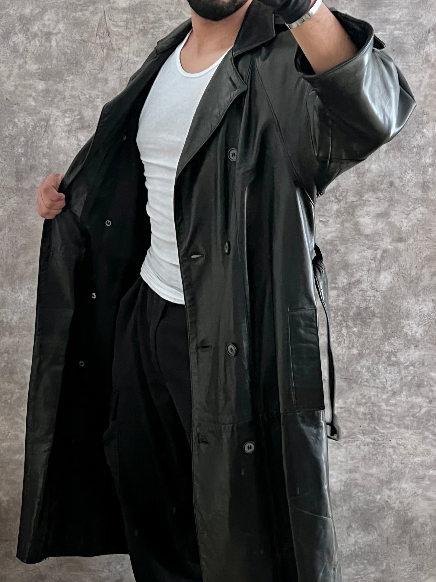 Gabardina Leather 100% (S)