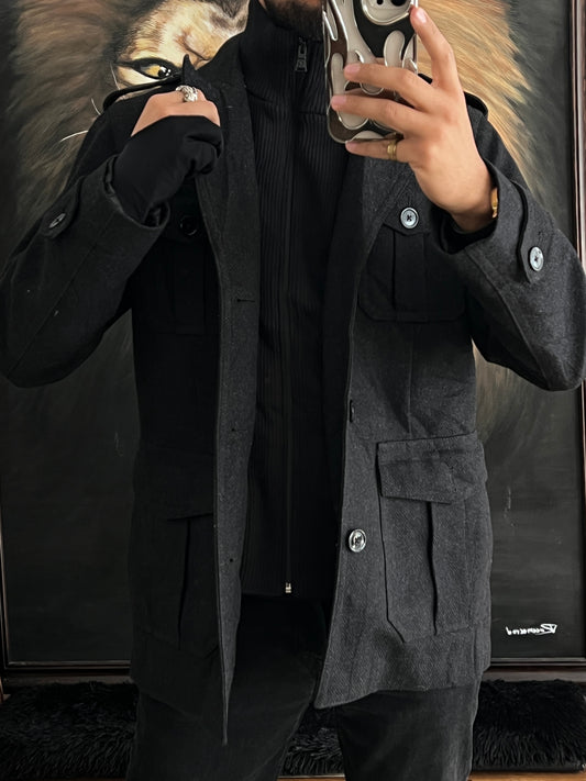 Wool coat double (M)