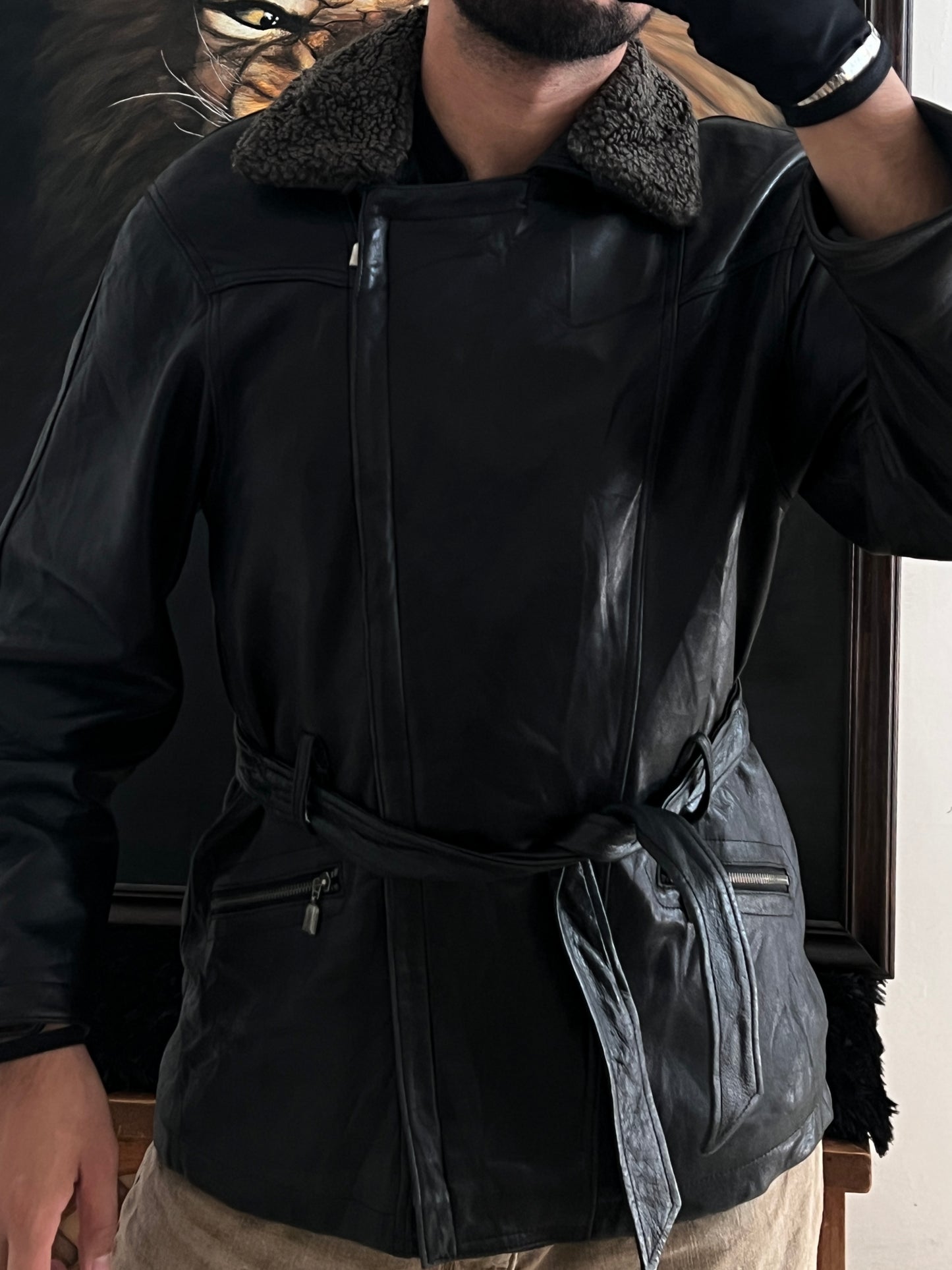 Jacket de Piel de Lujo Lambskin de Cordero (M)