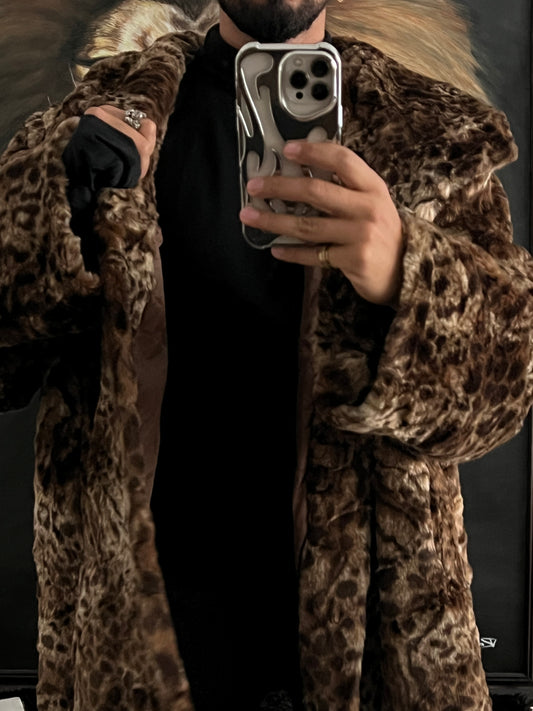 Faux fur de leopardo / lujoso (3XL)