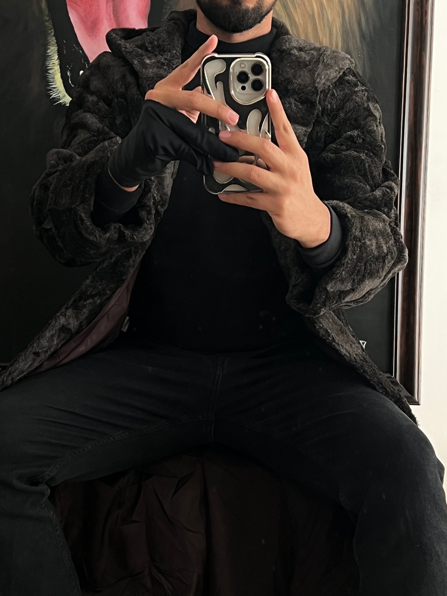 Abrigo de Lujo de Faux Fur (S)