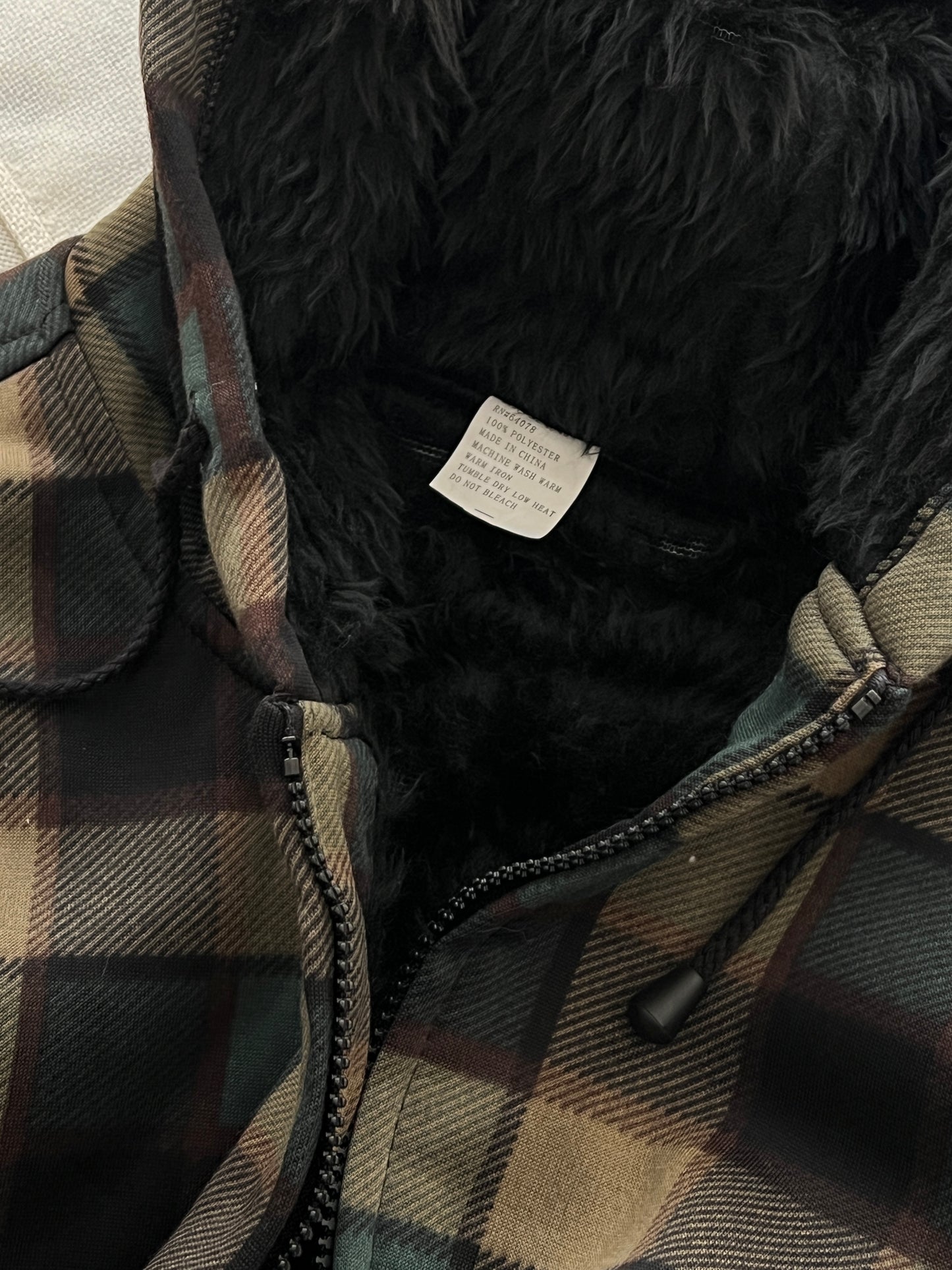 faux fur jacket (XL)