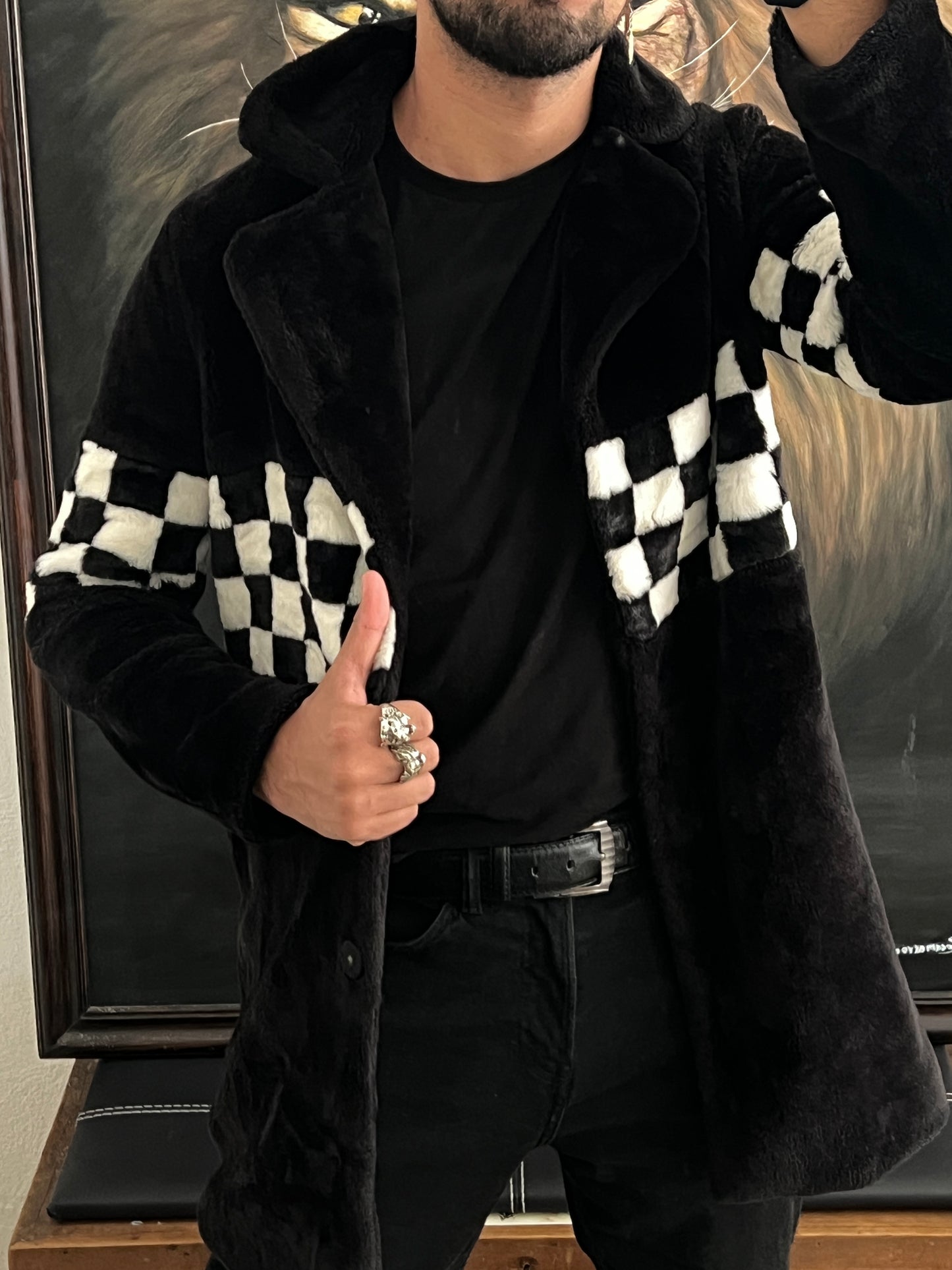 Abrigo de Faux Fur Forever 21, talla S