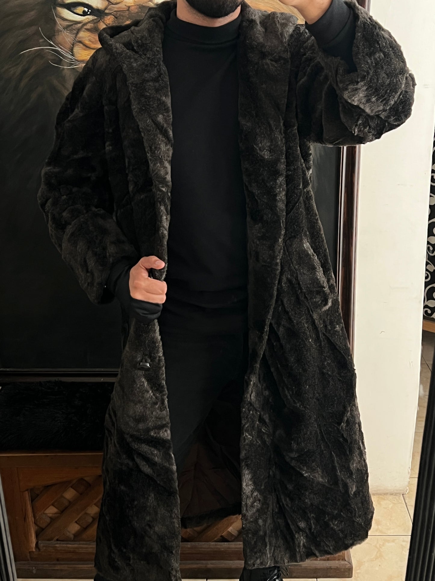 Abrigo de Lujo de Faux Fur (S)
