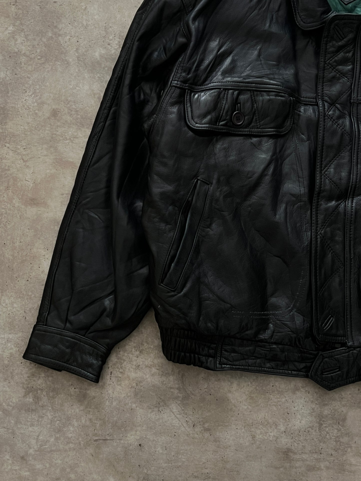 Bomber Leather Jacket (L)