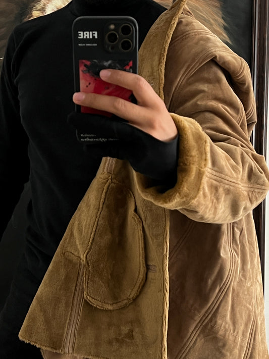 Abrigo de Mujer 100% piel (L)