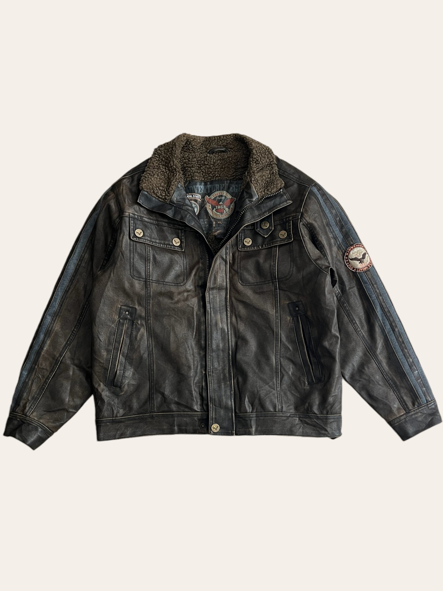 Bomber jacket leather (S)