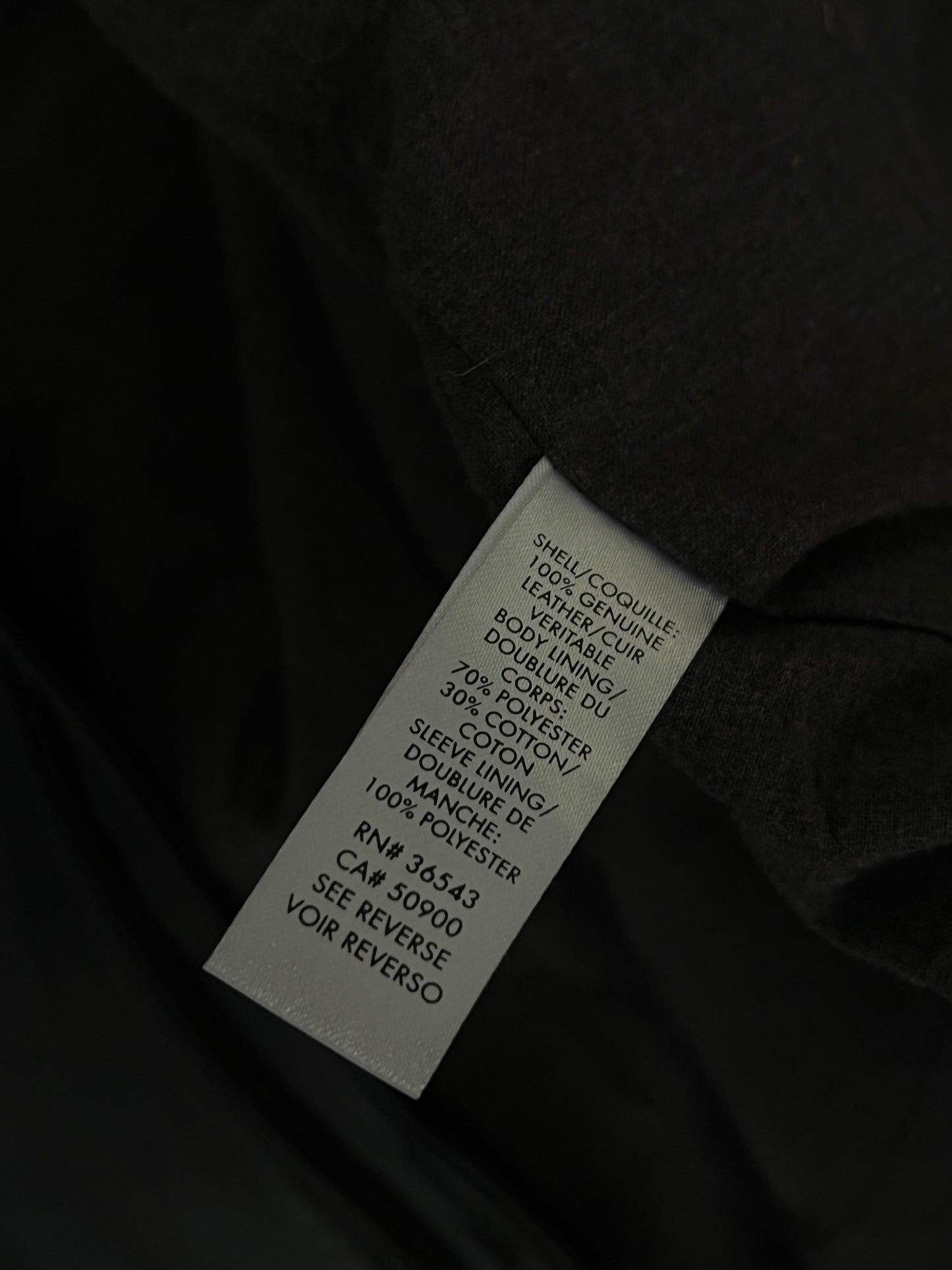 Leather jacket Calvin Klein (L)