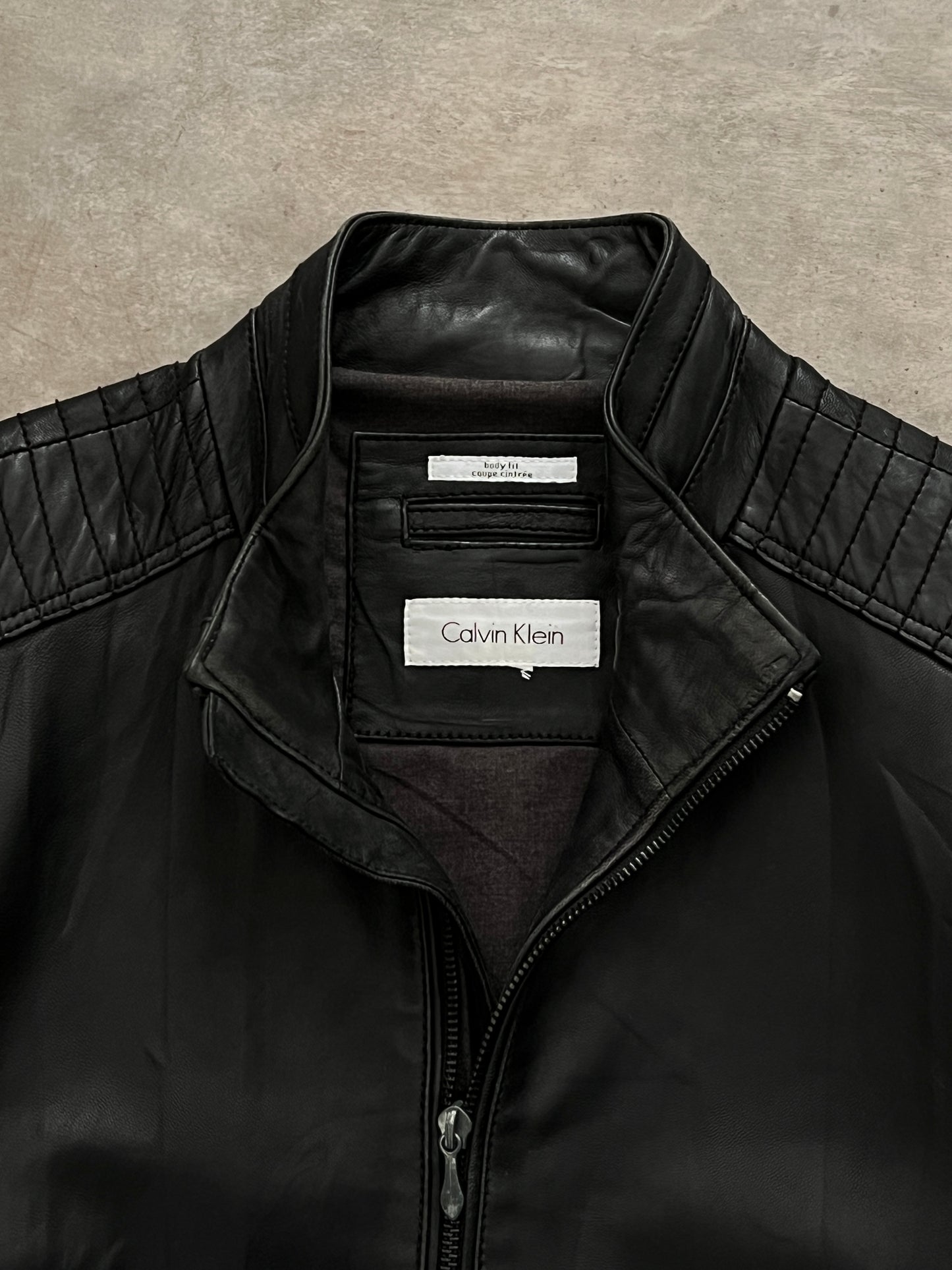 Leather jacket Calvin Klein (L)