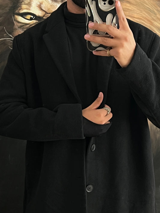 Gabardina de lana Black (L)