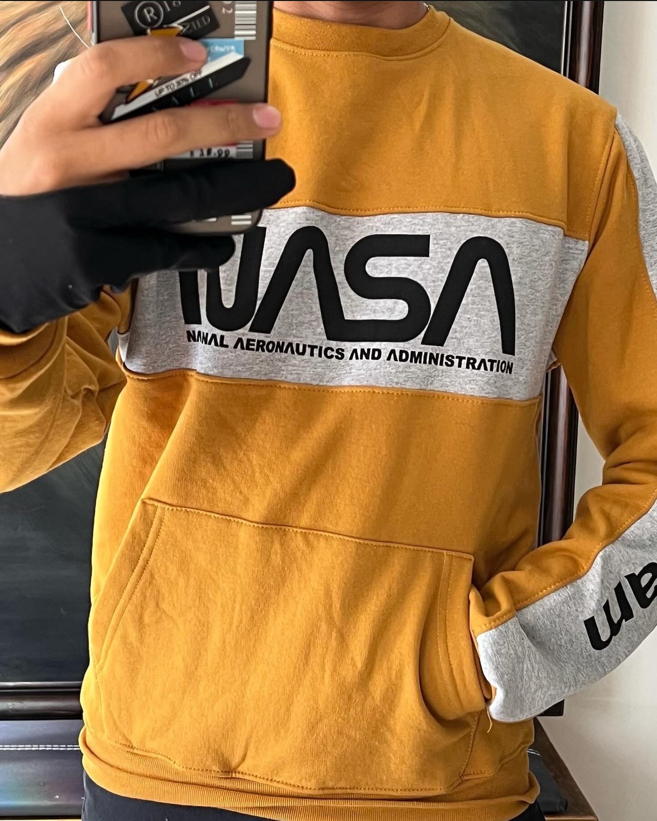 NASA hoddie talla L