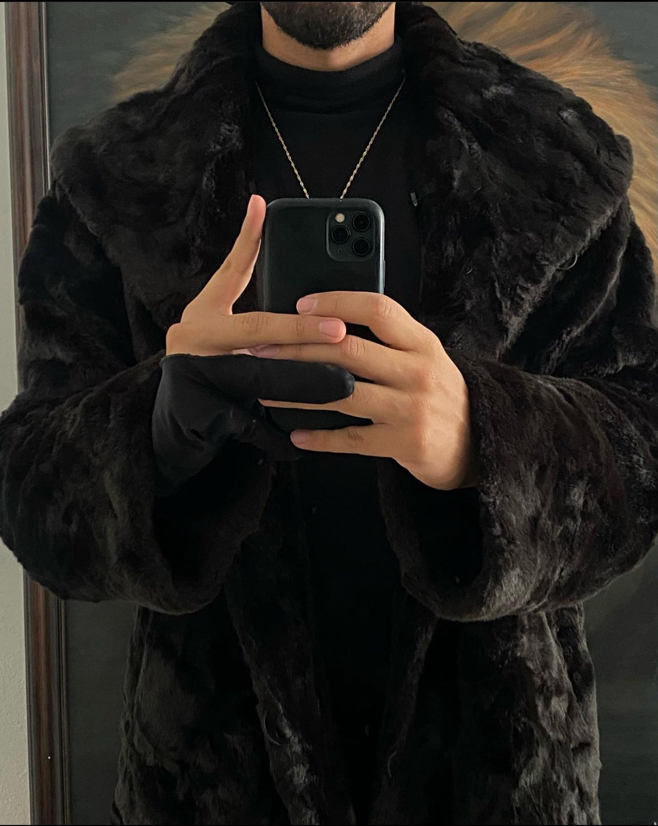 Abrigo doble vista talla L