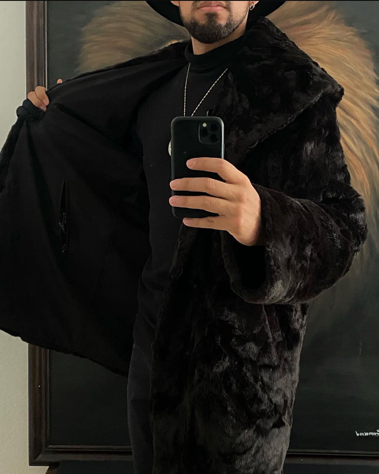 Abrigo doble vista talla L