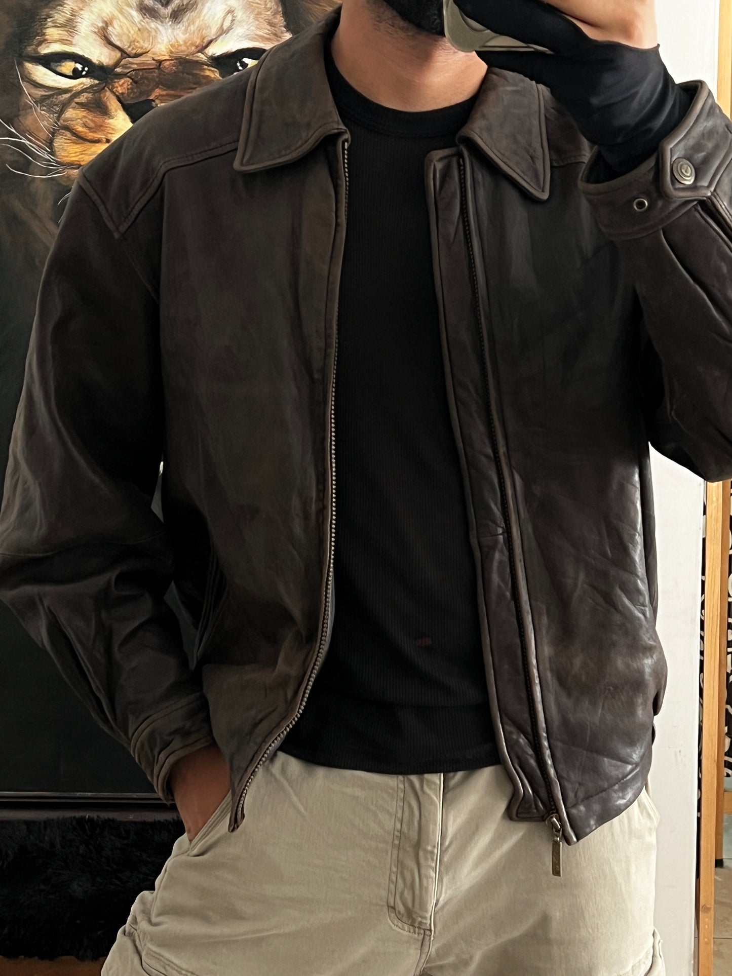 Bomber Jacket Cropped Fit (L)
