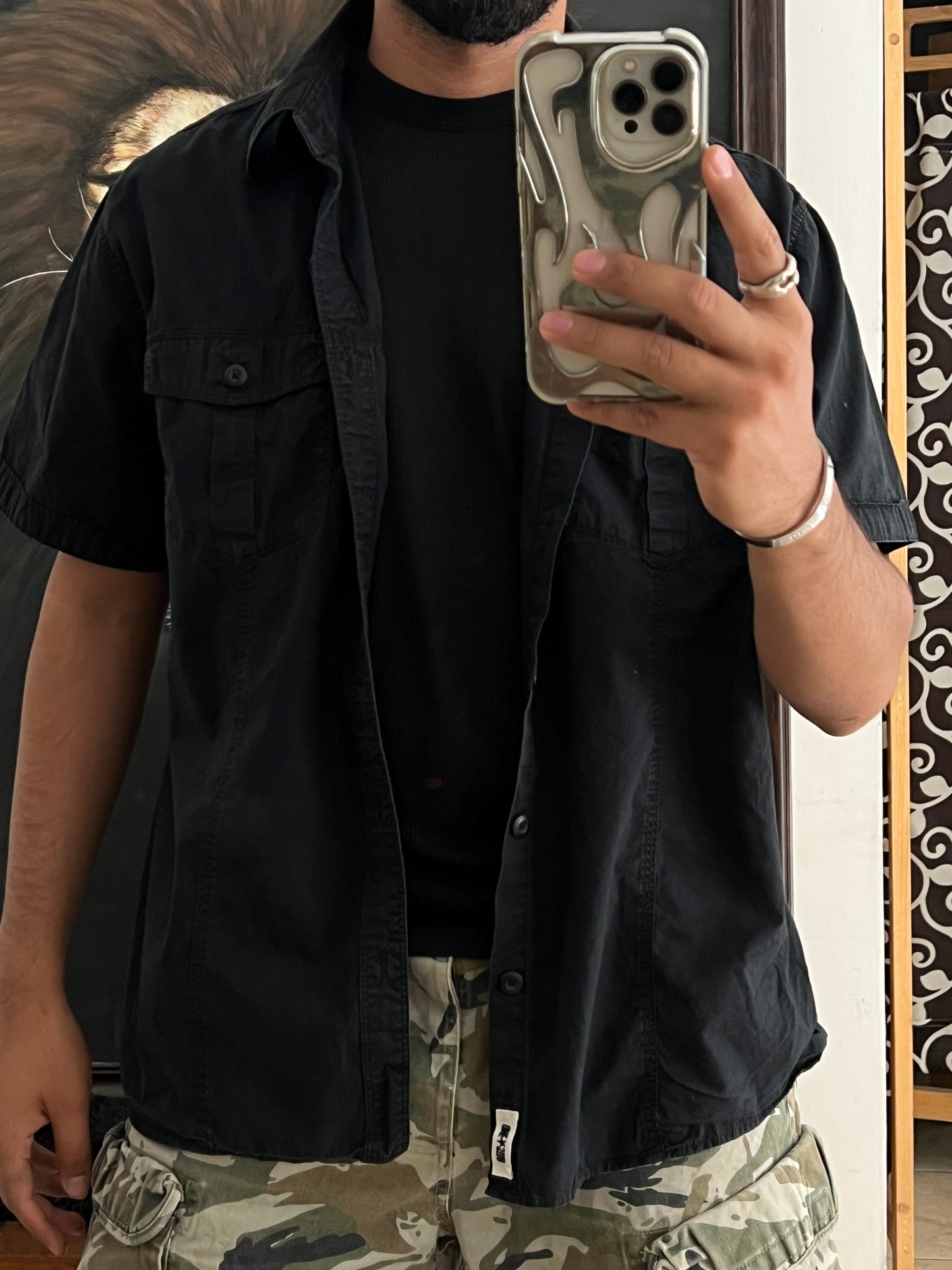 Black Shirt Converse (XL)