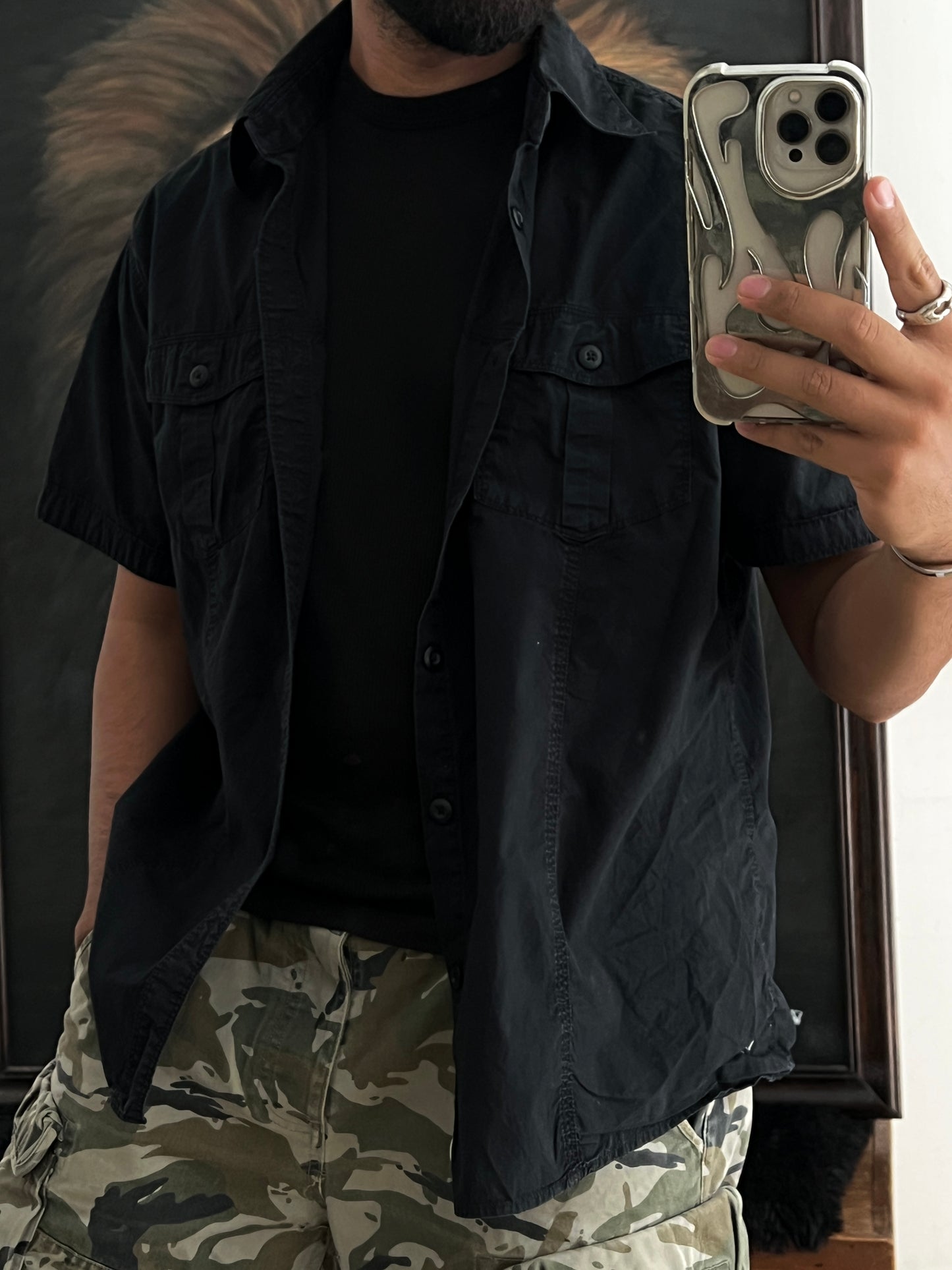 Black Shirt Converse (XL)