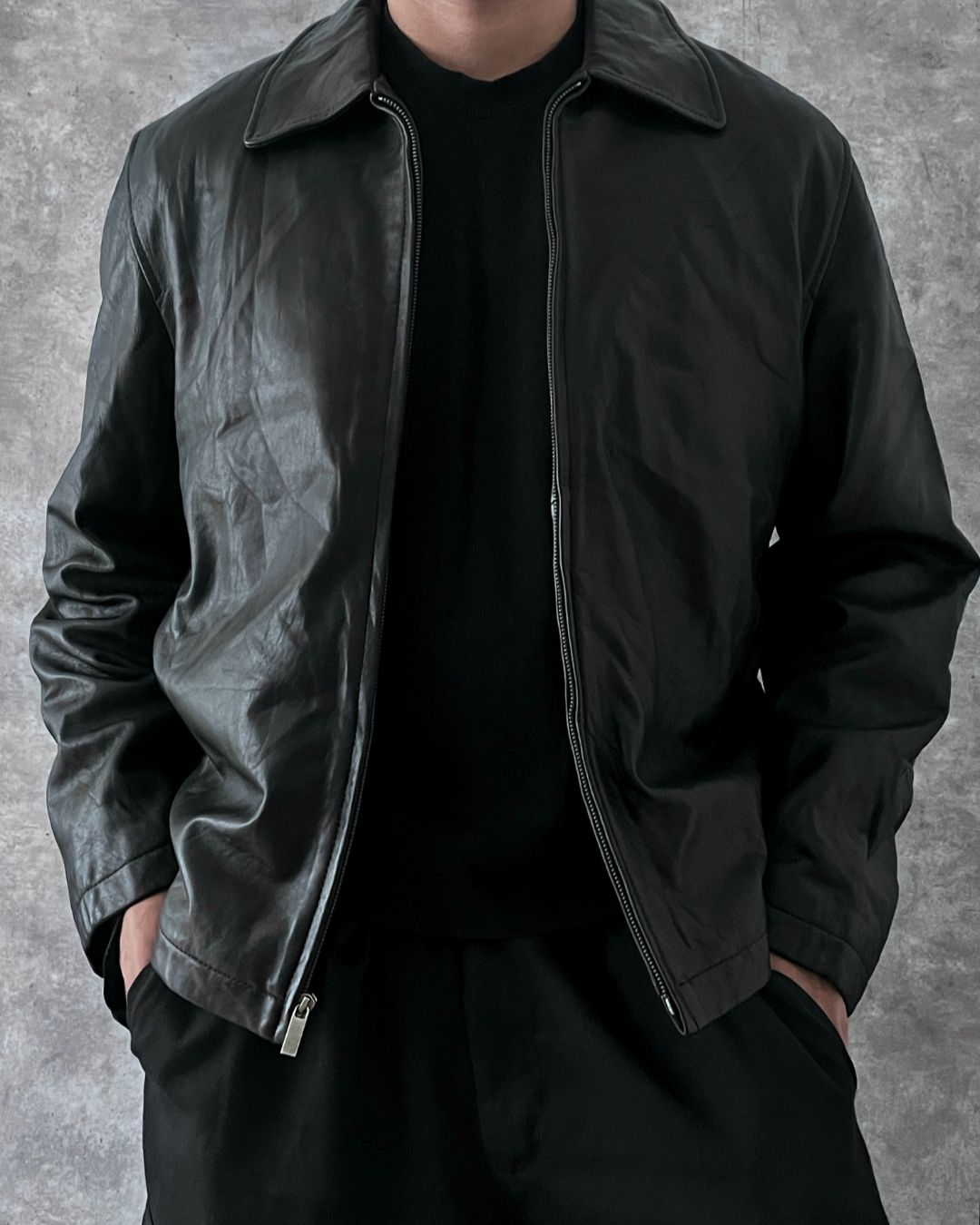 LEATHER JACKET LAMBSKIN (M)