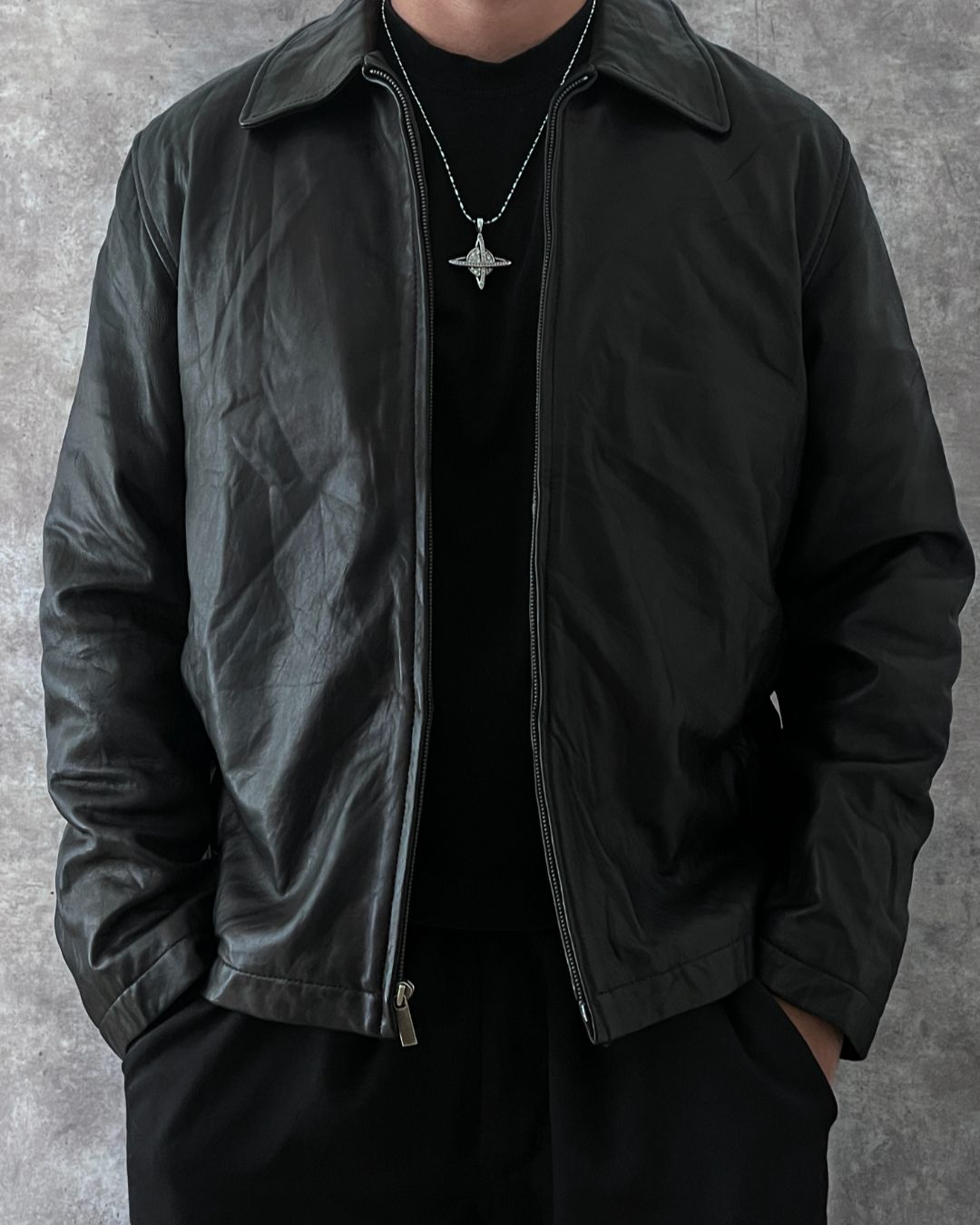 LEATHER JACKET LAMBSKIN (M)