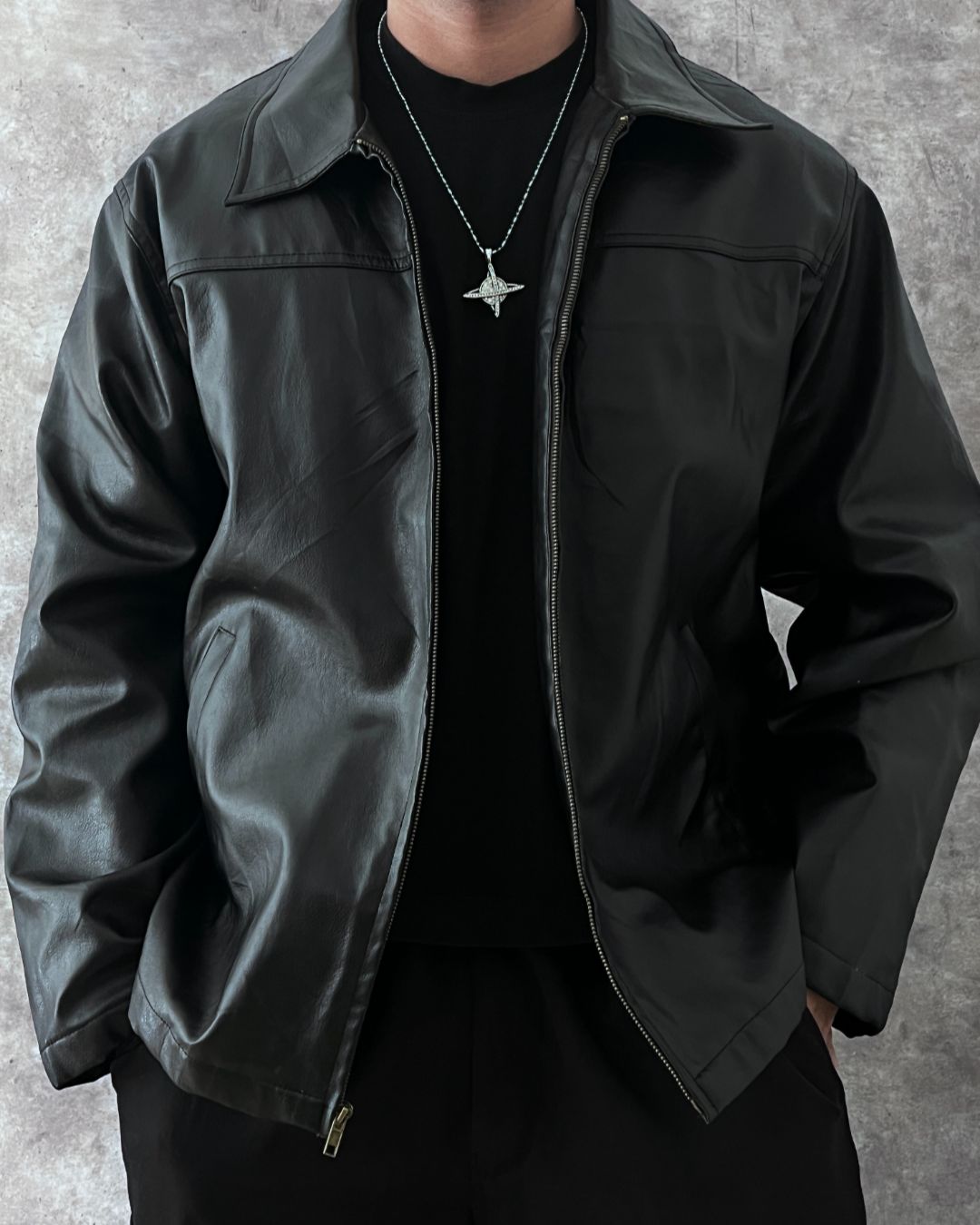 LEATHER JACKET PV (XL)