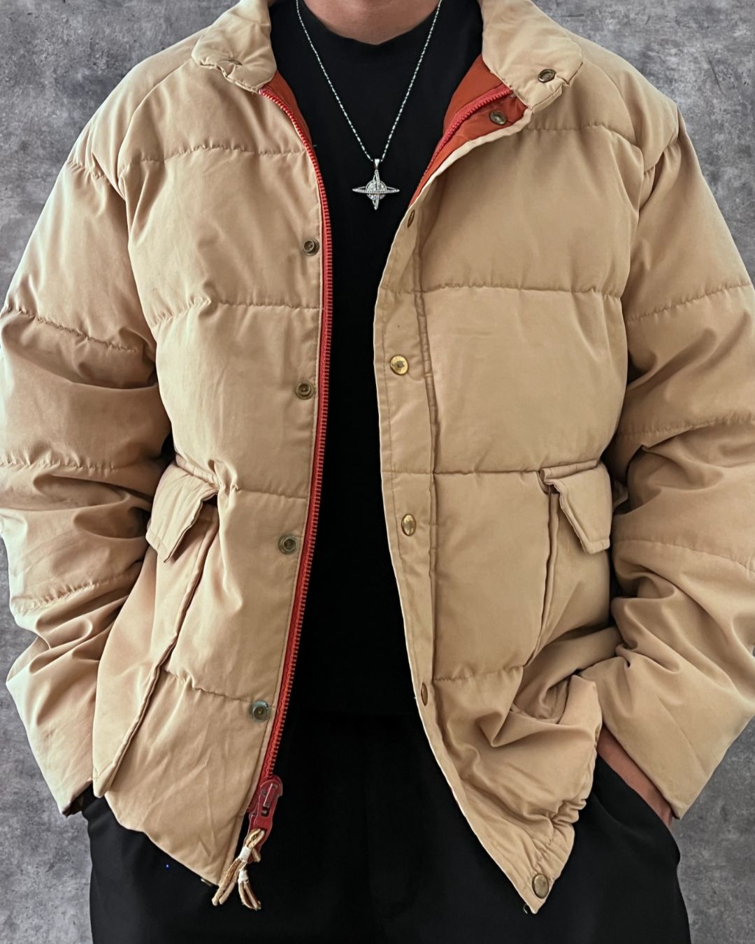 VINTAGE PUFFER JACKET (XL)
