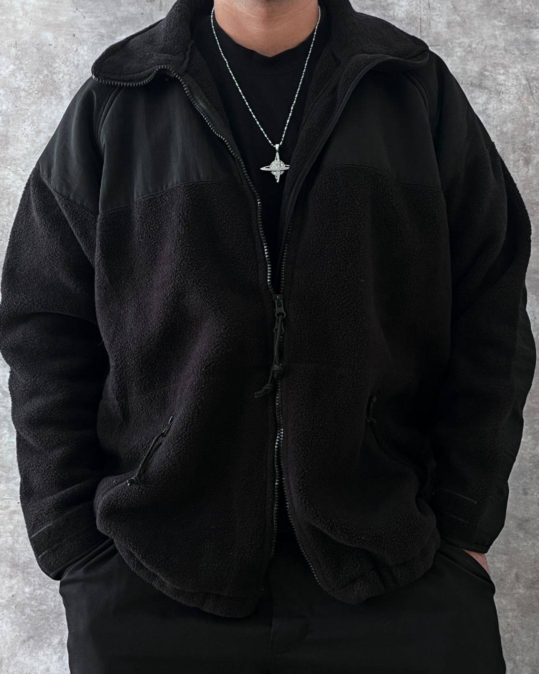 BLACK JACKET DOUBLE (L)