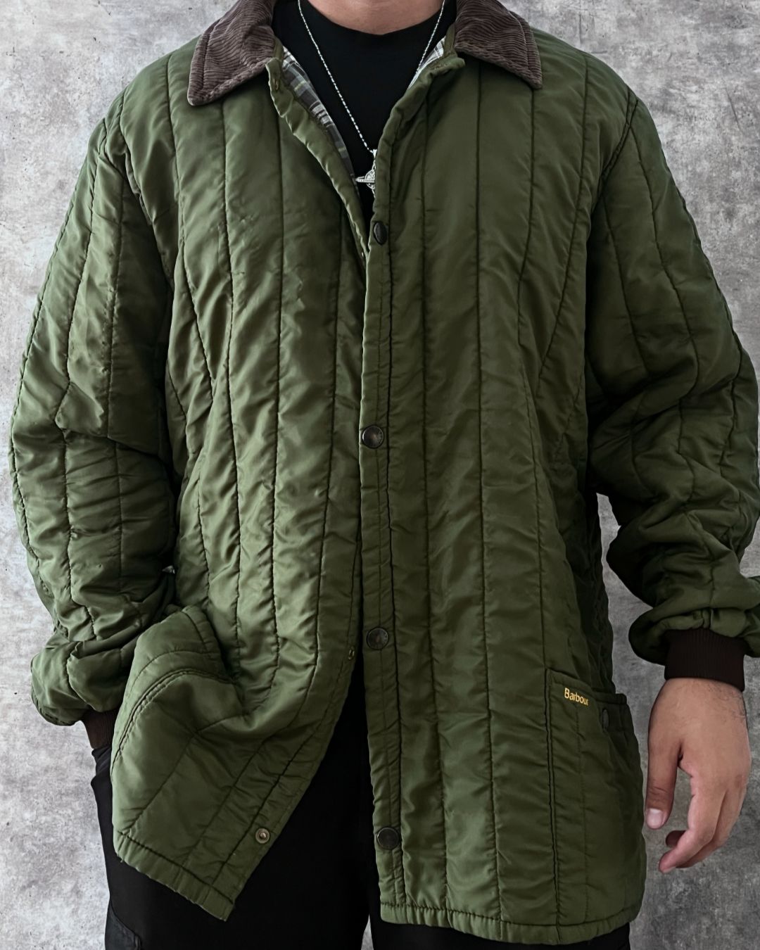 BARBOUR VINTAGE JACKET (XL)