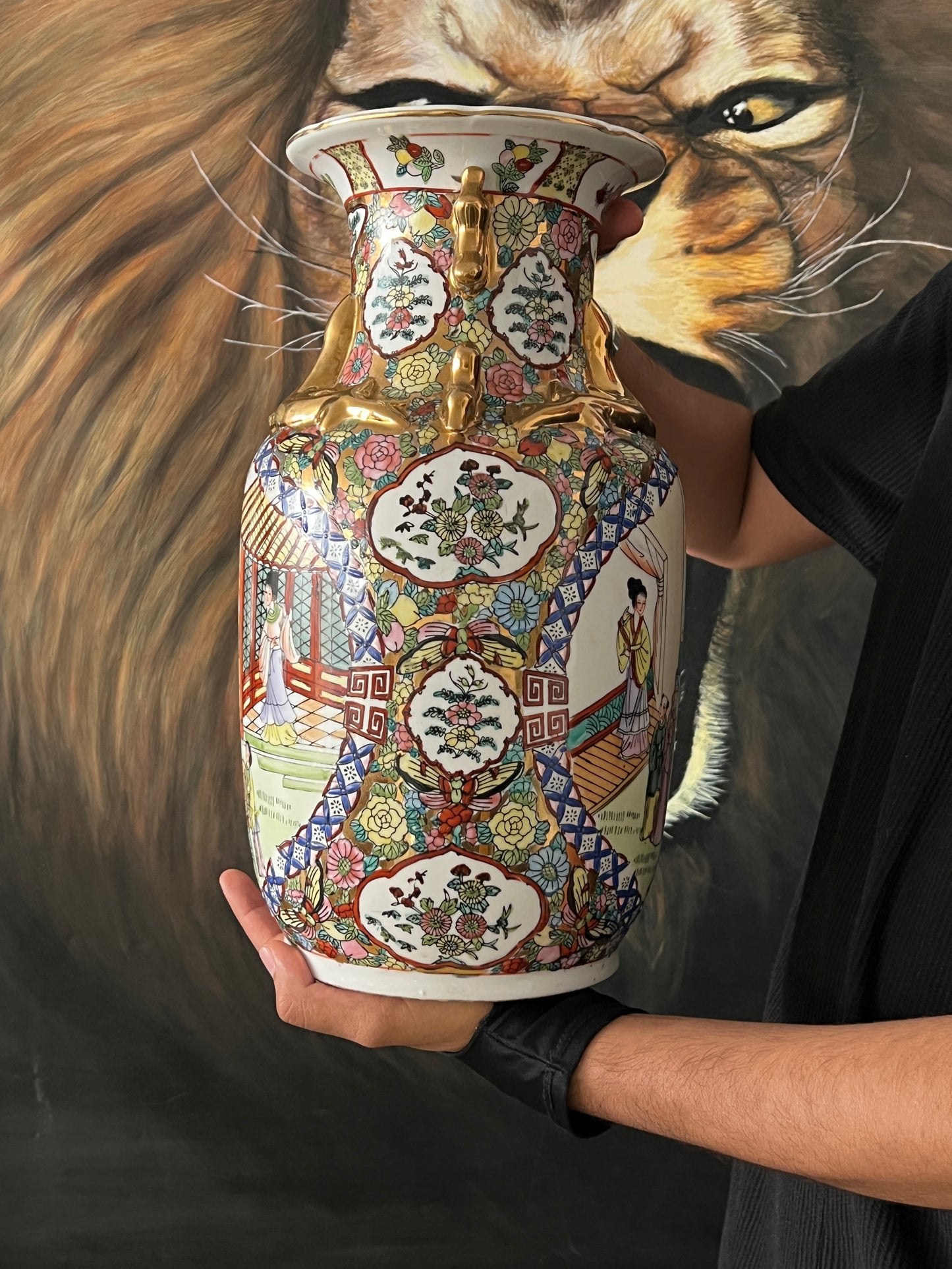 Jarrón De Porcelana Chino