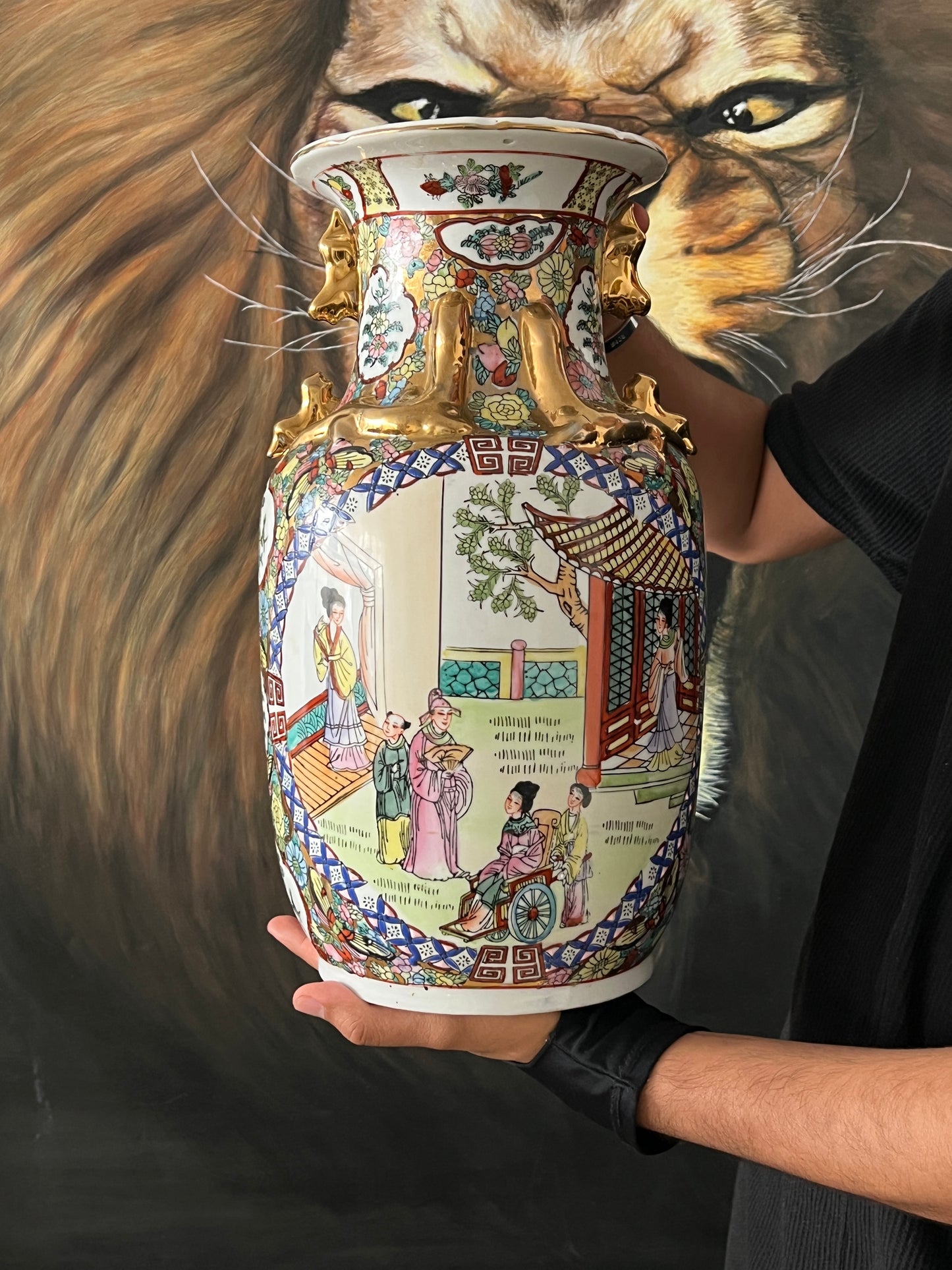 Jarrón De Porcelana Chino