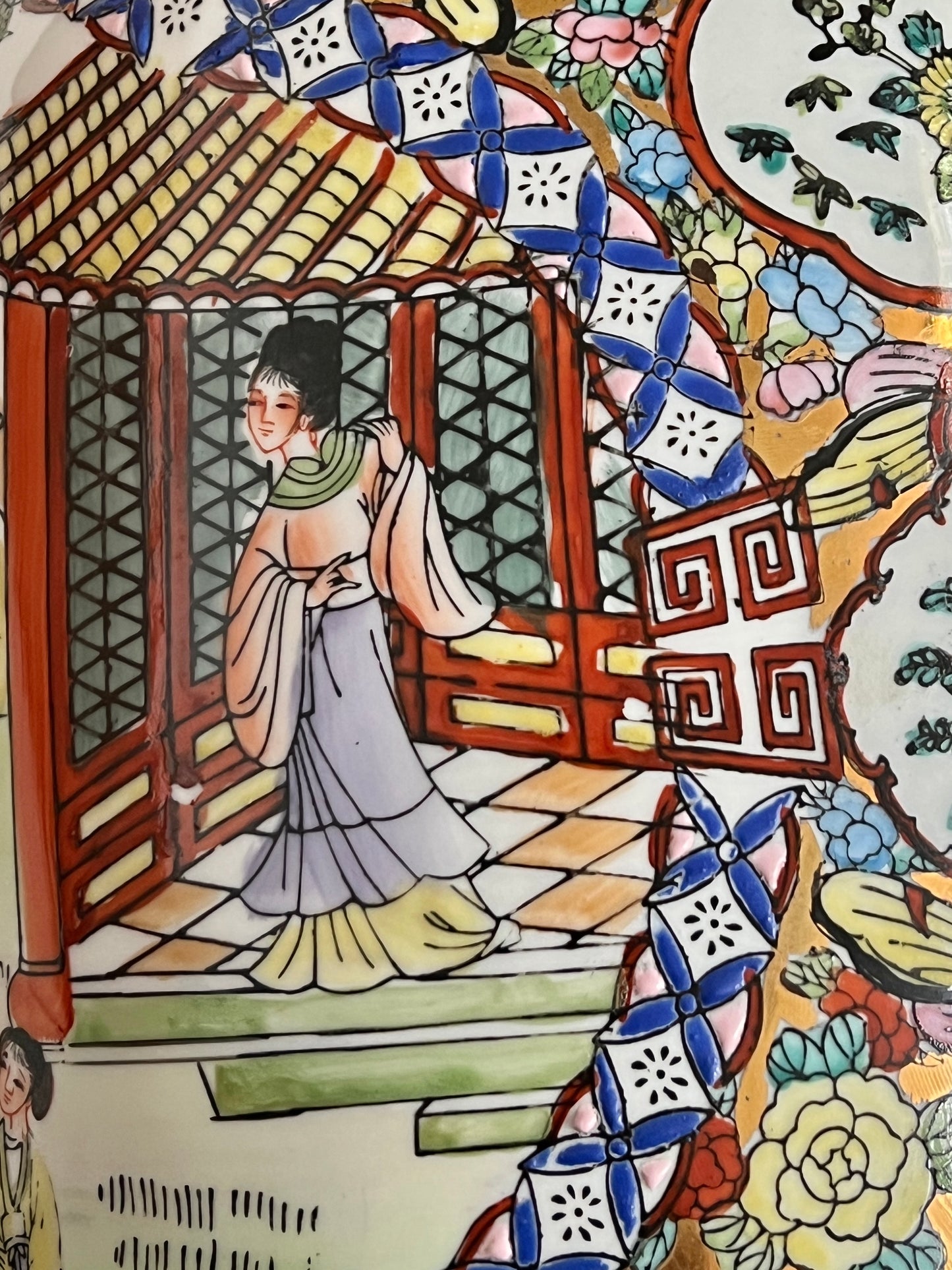 Jarrón De Porcelana Chino