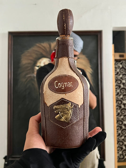 Vintage leather bottle