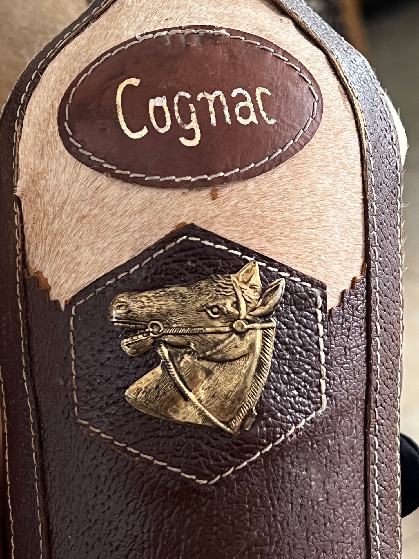 Vintage leather bottle