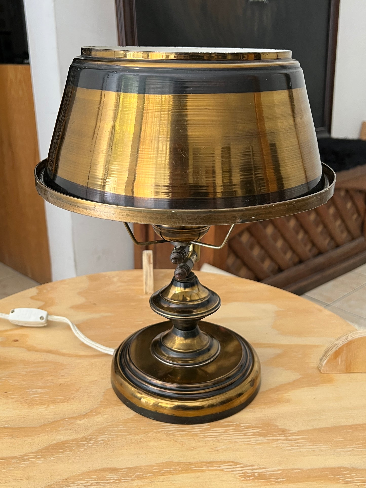 Lámpara de Latón Mid Century