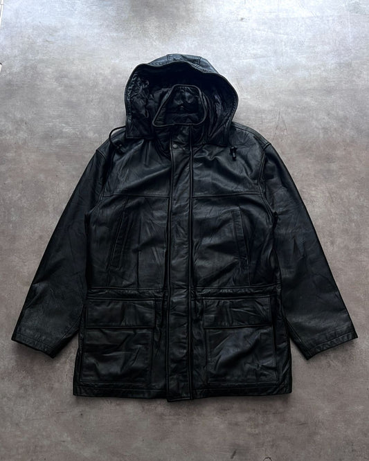 LEATHER HUNTER JACKET (M)